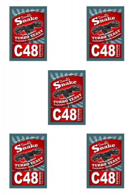 Спиртовые дрожжи Double Snake C48, 130гр, АКЦИЯ 5шт