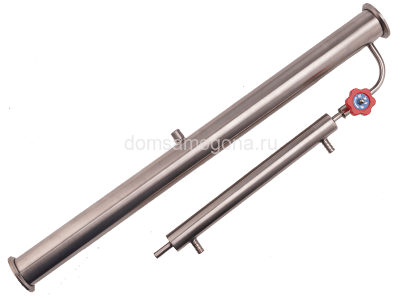 Царга 53 см кламп 1,5" с узлом отбора, доохладителем и игольчатым краном